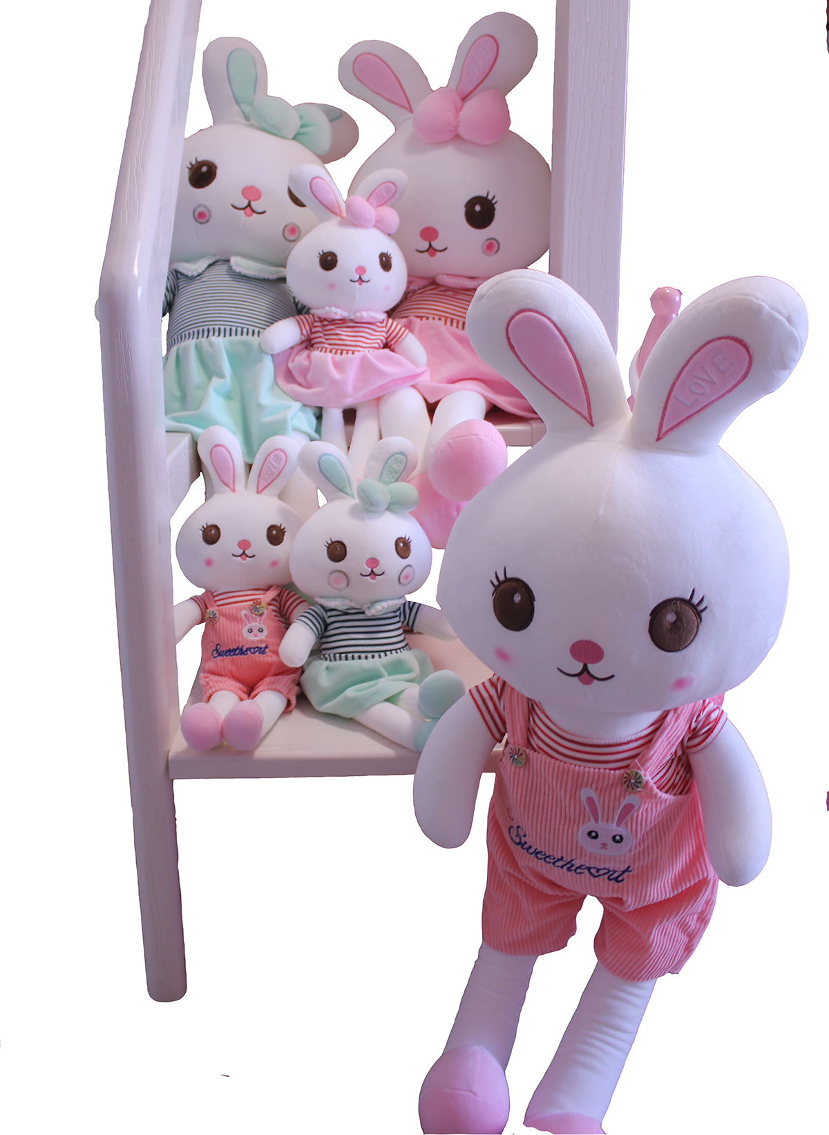 Dressed Rabbit，Plush Doll，Doll，Throw Pillow，Cartoon Throw Pillow