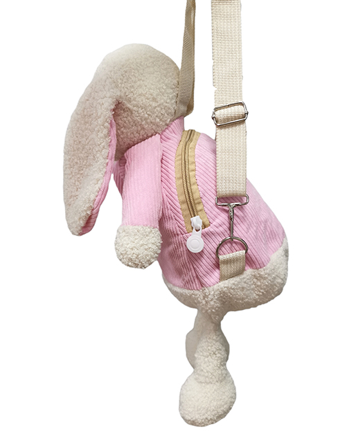 Pink Rabbit Plush Toy Backpack