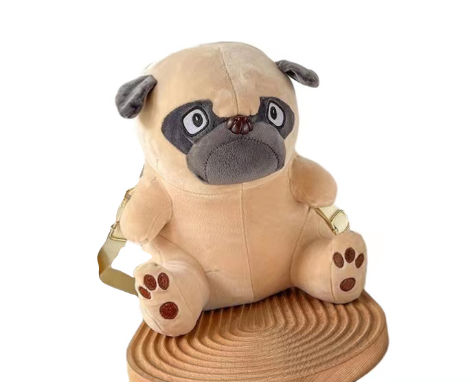 Shar Pei Plush Toy Backpack Plush Handbag Plush Diagonal Bag