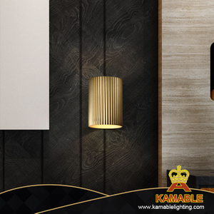 Простое металлическое золотое алюминиевое настенное освещение в спальне и прихожей (KA-WR01/2MC)