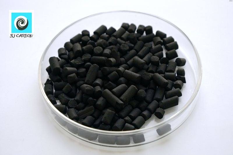 SJ Factory Supply CTC60 4mm Pellet Activated Carbon Gas Cleaning Processes for Adsorption Organic Substance / Solvent Recovery