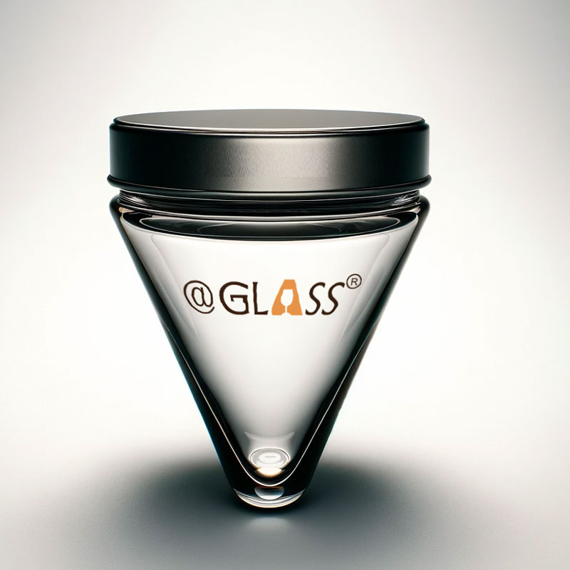 customize a glass caviar jar with tin lid