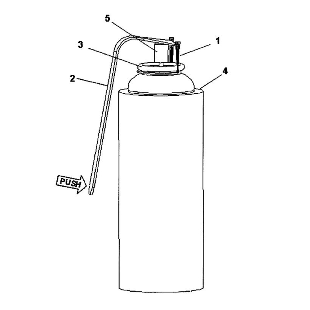 aerosol can spray actuating lever