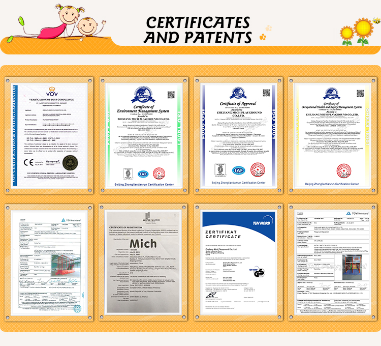 Батут паркінің сертификаты және патенттері