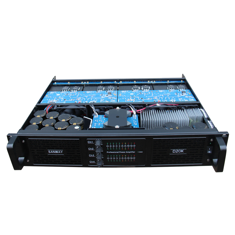  FP20000Q D20K Clase D DJ Amplificador de potencia 4 canal