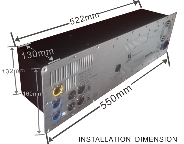 Dimension d'installation D3-215