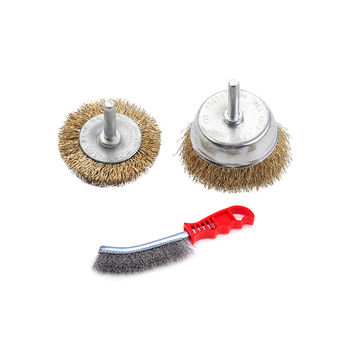 Ensemble de 3 brosses métalliques