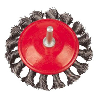 Brosse coupe en fil torsadé/brosses biseautées nouées avec tige