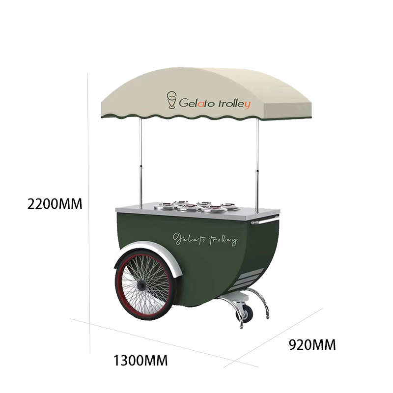 Ice cream cart ice slush cart