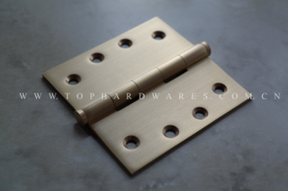 Top- Solid Brass Butt hinge 101.6X101.6X3.0MM axis：12mm