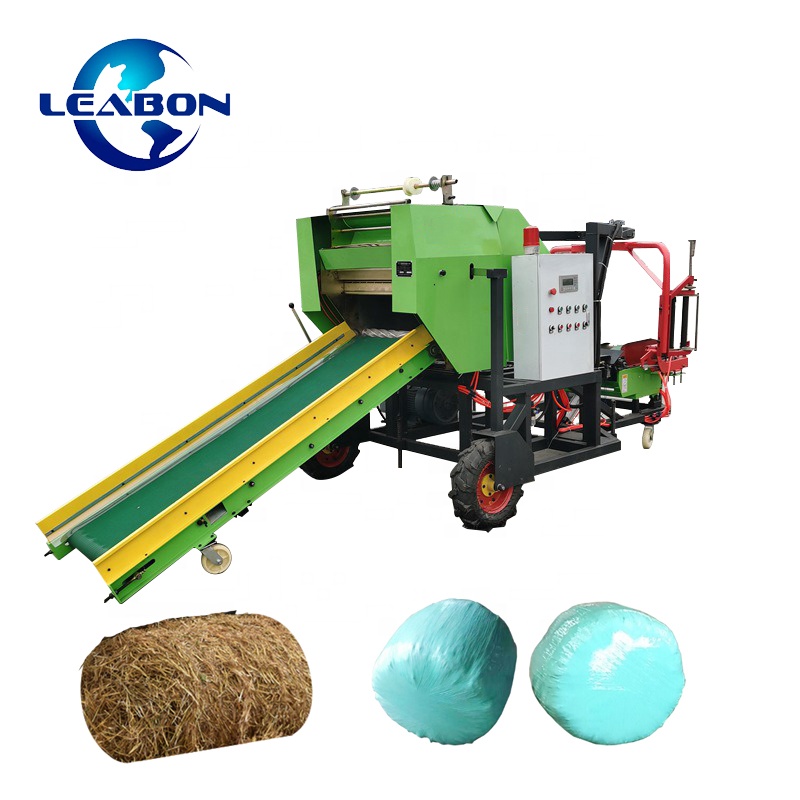 Automatic Grass Alfafa Corn Stalk Silage Baler with Wrapping Machine Price