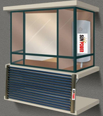 Calentador de agua solar dividido a baja presión con tubo de calor
