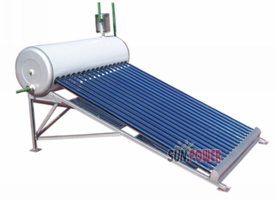 calentador de agua solar residencial no presurizado al aire libre
