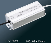Fuente de alimentación impermeable de la conmutación del voltaje constante de LPV-80W LED