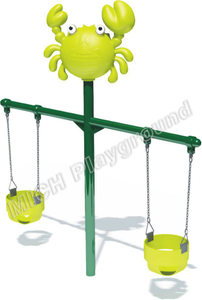 Дети хорошего качества открытого на открытом воздухе тема животных Double Sits Swing Set для продажи