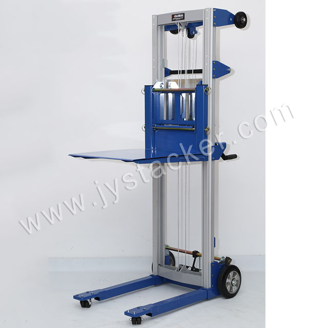 Elevador de material manual STD-227 con plataforma extraíble