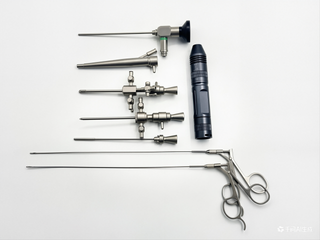 0deg 2.7mm Veterinary Otoscope with Portable LED Light Handle, Sheath and Forceps