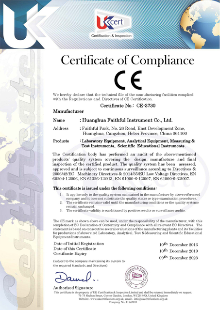 CE Certificate_Faithful Products