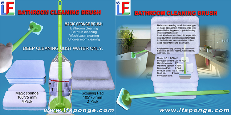 Cleaning Bathroom Wall Tub Tile Sink Non-Scratch bathroom cleaning brush