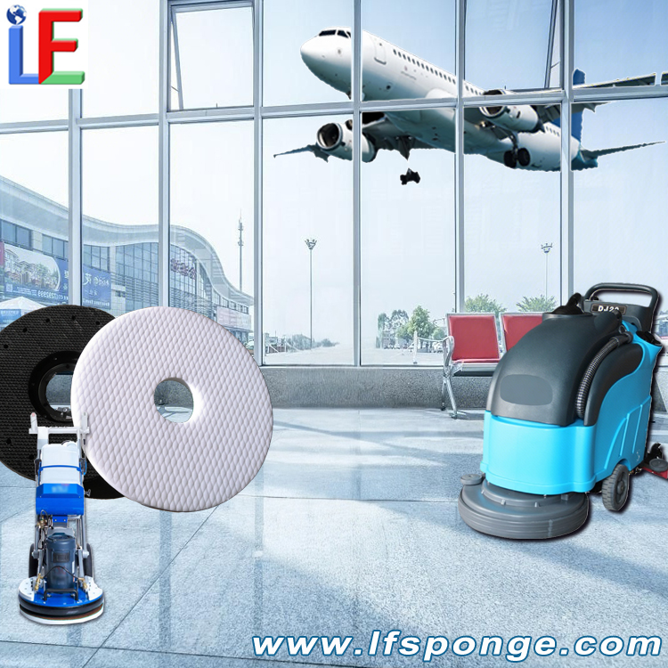 High-Density Compressed Melamine Floor Pad for Airport Lounge Floor Deep Cleaning & Stain Removal