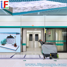 Subway Station Platform Cleaning Fleece Combo Melamine Square Pad 