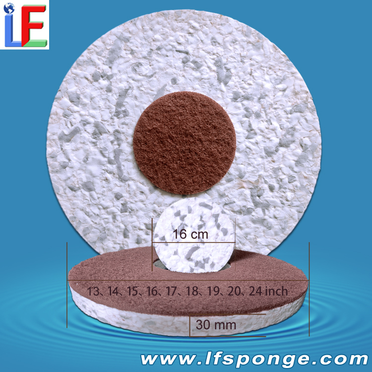  16cm Custom Inner Diameter Combo Melamine Pad - Solve Commercial Cleaning Machine Mismatch & Friction Pain Points