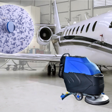 Fleece Combo Melamine Floor Pad | For Rotary Floor Scrubbers & Aircraft Maintenance Cleaning