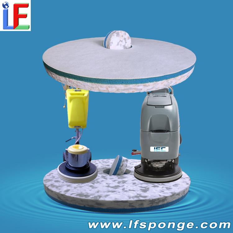 Railway & Bus Station Waiting Area Cleaning Fleece Combo Melamine Floor Pad