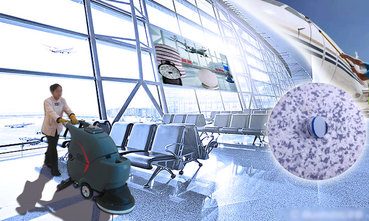 Oil Stain Removal Cleaning Pad for Terminal Building Anti-Slip Tiles - Fleence Fabric Combo Melamine Floor Pad.jpg