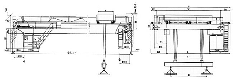 overhead crane carrier beam specification