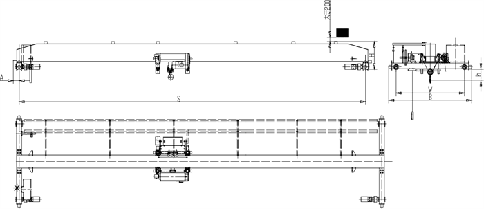 henan mine single girder crane