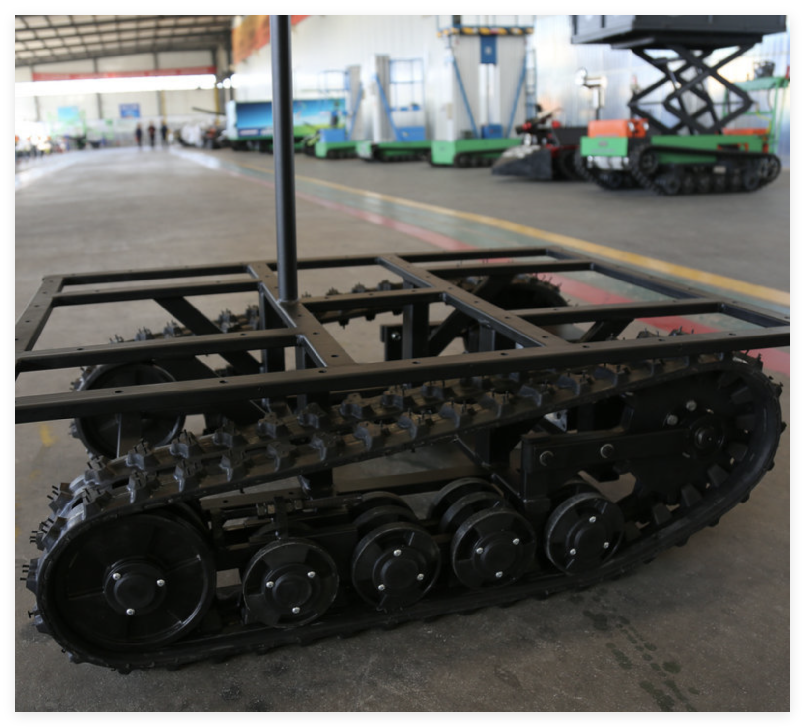  Electric Hydraulic Rubber Track Chassis Stainless Steel Remote Automatic Control Chassis