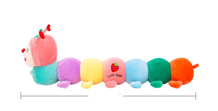 Colored Caterpillar/ Pillow, Doll, Sleeping Pillow, Birthday Gift