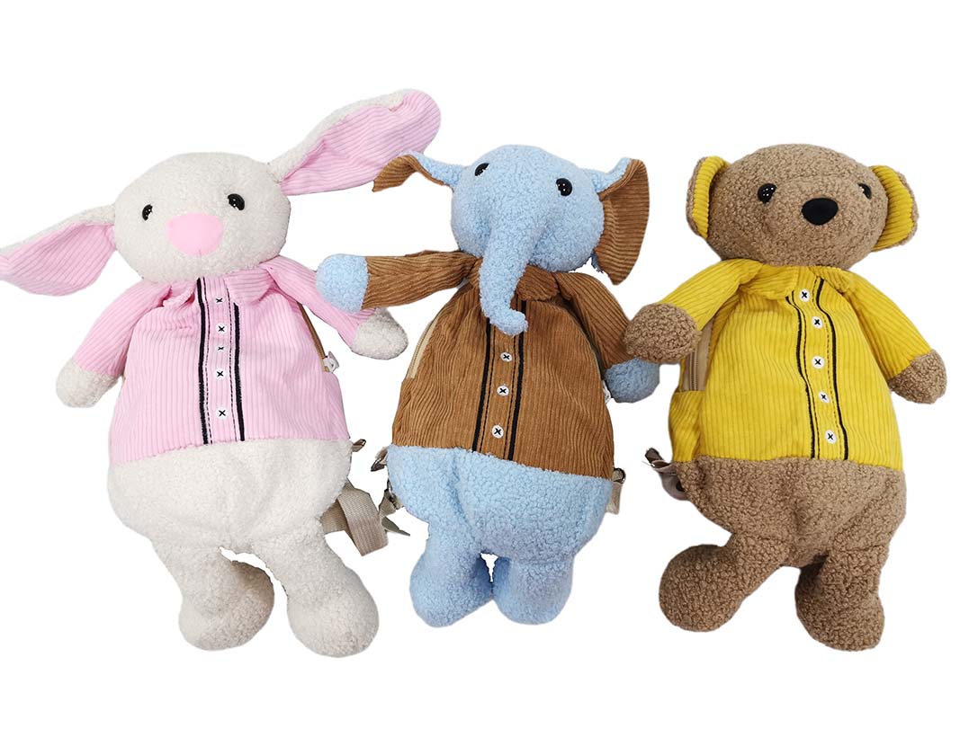 Colors Goose Plush Toy Backpack Plush Handbag Plush Diagonal Bag