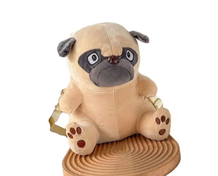 Shar Pei Plush Toy Backpack Plush Handbag Plush Diagonal Bag