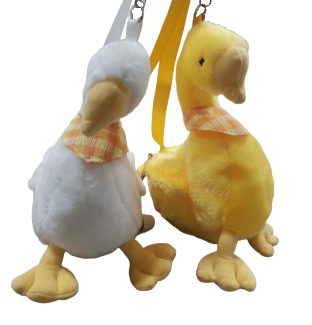 Big White Goose Plush Toy Backpack Plush Handbag Plush Diagonal Bag