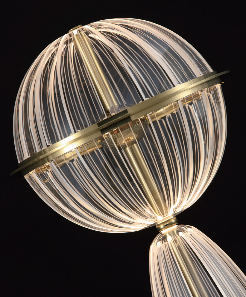 Креативная комбинация свежего современного акрилового подвесного светильника в форме шара для дома (MD1924B-5C)