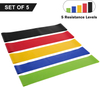 Set of 5 Resistance Bands Exercise Loops Fitness Stretch Bands Yoga Straps Workout Flexbands