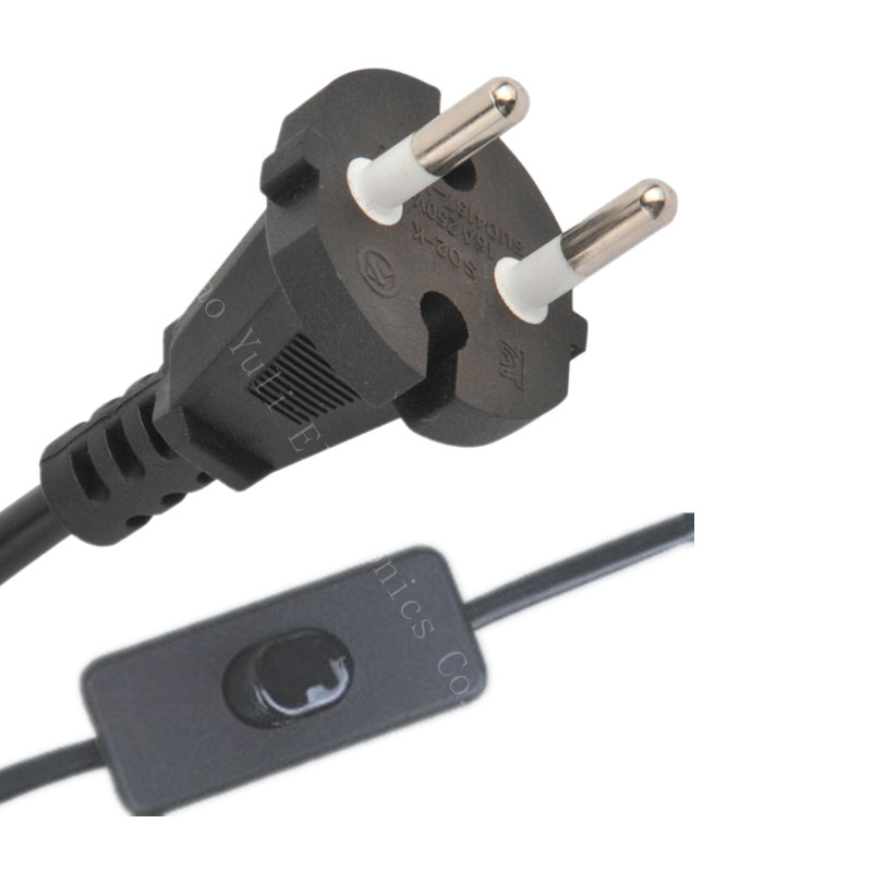 Kc Power Cords&amp; Power Cable with Switch (S02-K+Switch 303) _Yuyao Yuli Electronics Co., Ltd