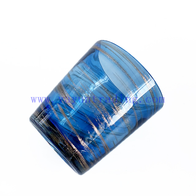 High Quality Horn Shaped Glass Candle Jars for Home Decoration