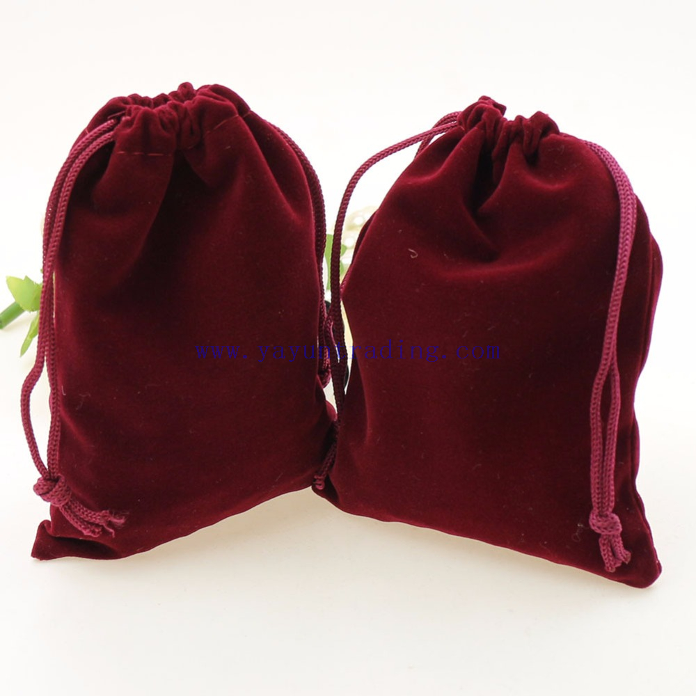 new design peach red electroplated 8oz glass candle jars with velvet bags for candle 