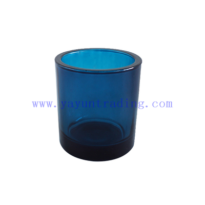 180ml Translucent Cobalt Thick Shiny Glass Candle Jar