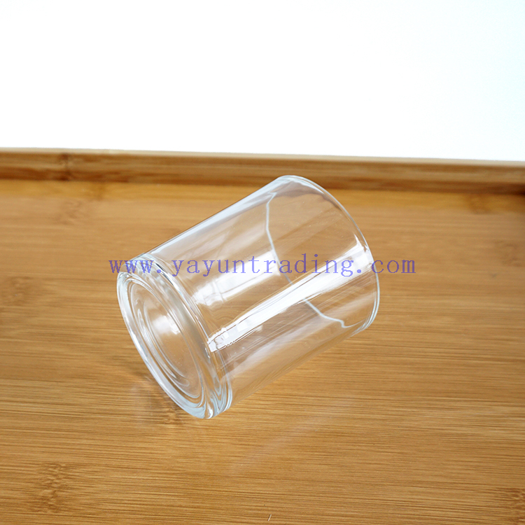 2020 hot sale 200ml 300ml 500ml and 650ml clear candle jars for Christmas 