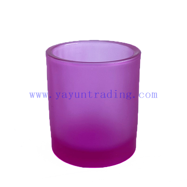 Glass Candle Jar Colored Luxury Custom Empty Glass Candle Vessel