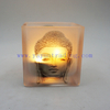 290ml Religious Belief Empty Translucent Glass Buddha Candle Holder
