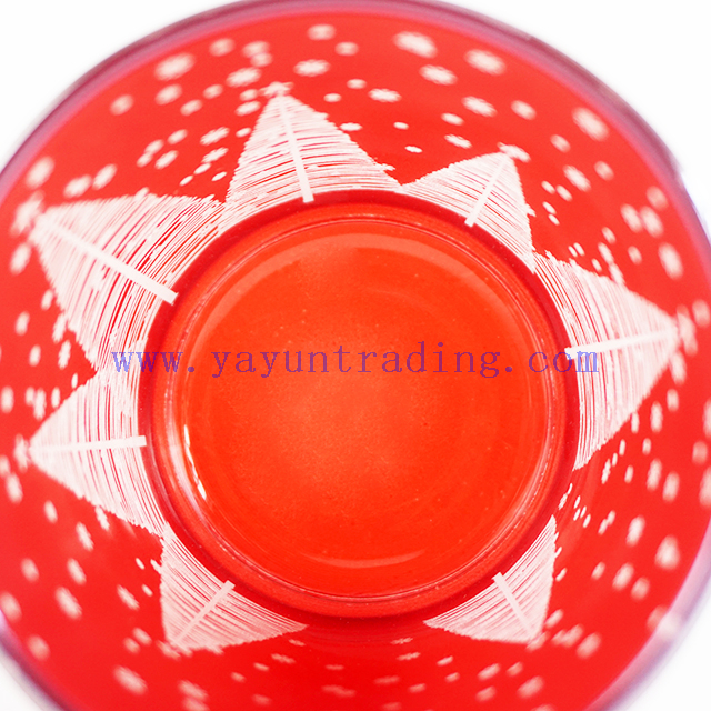 Hottest wedding home party holiday decoration laser engraving glass candle holders jar 12oz