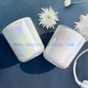 16oz Iridescent Candle Jars Custom Glass Candle Holder For Candle Making