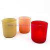 Wholesale Luxury Empty Customized Matte Colorful Glass Candle Jars for Candle Making