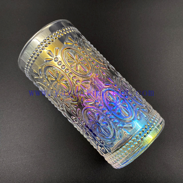 Shiny Iridescent Crystal Whisky Cup Brandy Luxury Unique Glass For Home Bar