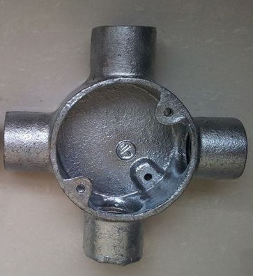 Malleable Iron Junction Boxes 4 Way Intersection Conduit Boxes Fittings